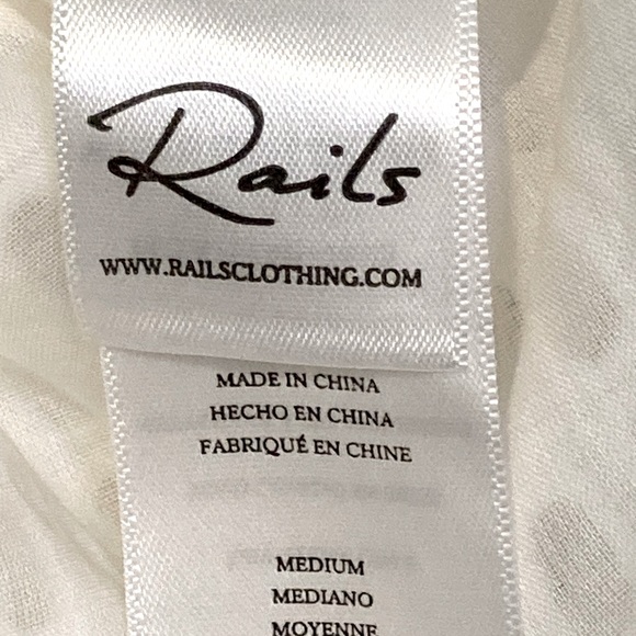 NWT Rails White Eyelet Lucille Dress - Sz M - Picture 7 of 10